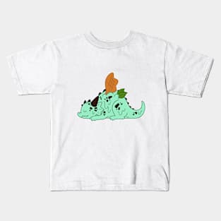 Mint choco chip dragon Kids T-Shirt